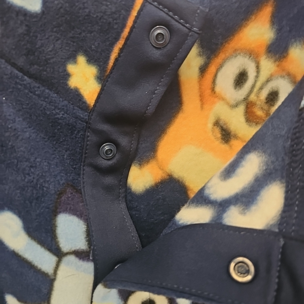 NWT Adult Unisex Size XXL Bluey & Bingo Polar Fleece Sweatshirt Pullover - Picture 7 of 9